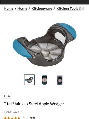 Stainless Steel Apple Wedger - Blue/Black